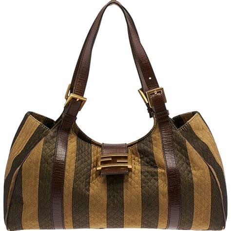 fendi pequin handbag|fendi monogram baguette bag.